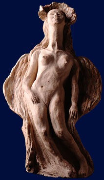 Venus fountain: Raku, height ~1m